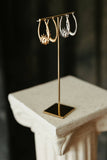 Day & Night Hoop Earrings in Gold