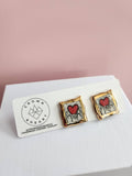 Mini Masterpiece Porcelain Stud Earrings