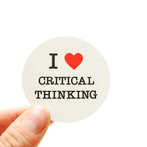 I love Critical Thinking Sticker