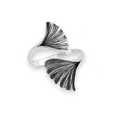 Adjustable Ginkgo Leaf Ring