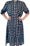 Long Cotton Button-Down Dress