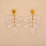 Balance Earrings in Opalite
