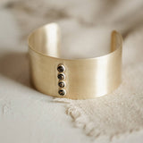 Absaroka Cuff Bracelet in Copper Obsidian