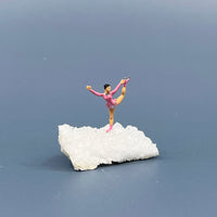 Geode Sculpture: Pink Ice Skater