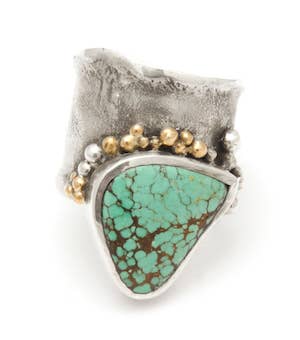 Reticulated Turquoise Ring