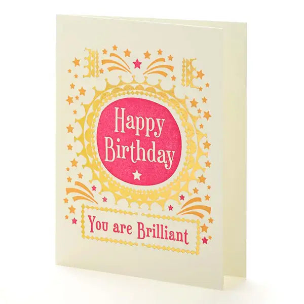 You Are Brilliant Happy Birthday Card