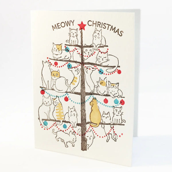 Meowy Christmas Note Card