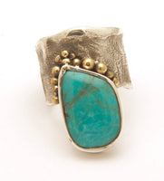 Reticulated Turquoise Ring