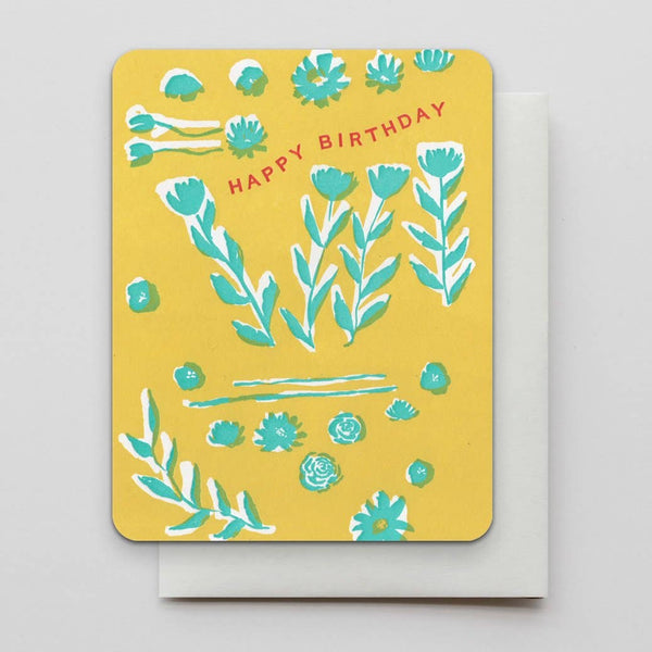 Flower Garden Birthday Card