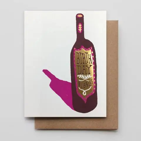 Birthday Bubbles "Foil" Card