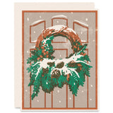 Snowy Wreath Card