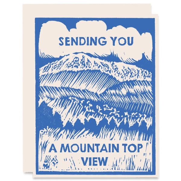 Mountain Top View Friendship Card
