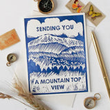 Mountain Top View Friendship Card