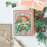 Snowy Wreath Card