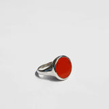 Lacuna Ring in Red Jasper, Sterling Silver