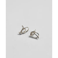 Large Knot Studs in Sterling Silver