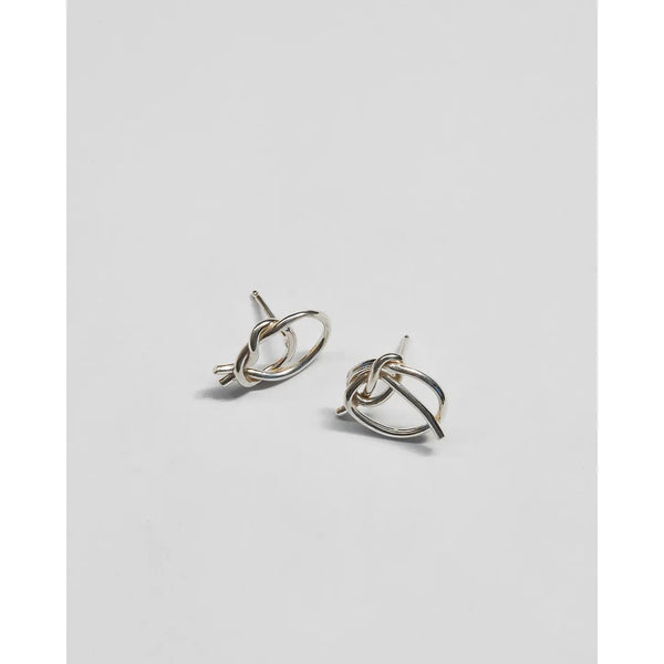 Large Knot Studs in Sterling Silver