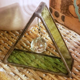 3D Stained Glass Pyramid with Disco Prism by Lost & Found Design