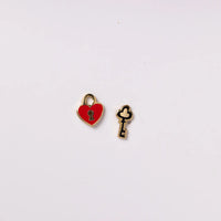 Heart Lock & Key Earrings