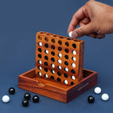 Iron & Glory Four Across Wooden Game