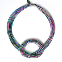 Rainbow Large Knot Necklace