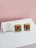 Mini Masterpiece Porcelain Stud Earrings