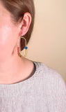 Balance Earrings - Topaz, Tortoise, Ruby, and Capri