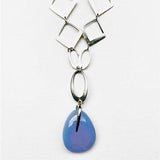 Janesko Custom Silver Chalcedony Pendant Necklace