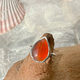 Carnelian Agate & Silver Ring
