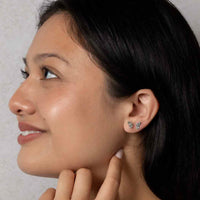 Tiny Butterfly Wing Post Earrings