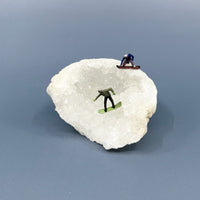 Geode Sculpture: Two Snowboarders