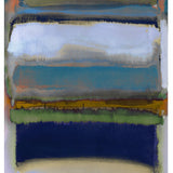 Rothko Style Scarf in Silk/Wool Blend