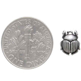 Bronze Scarab Post Earrings 8x7mm