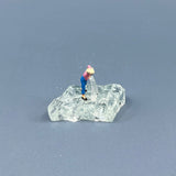 Woman Pouring Water on Broken Glass