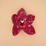 Orchid Hair-Claw in Fuscia
