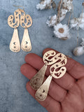 Tikal Brass Earrings