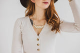 Scalloped Bib Necklace