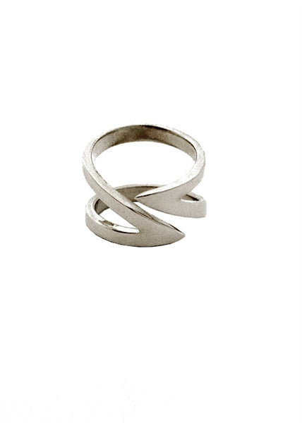 Detour Ring - Sterling Silver Polished Size Small