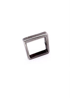 Runway Square Ring - Black Size 6