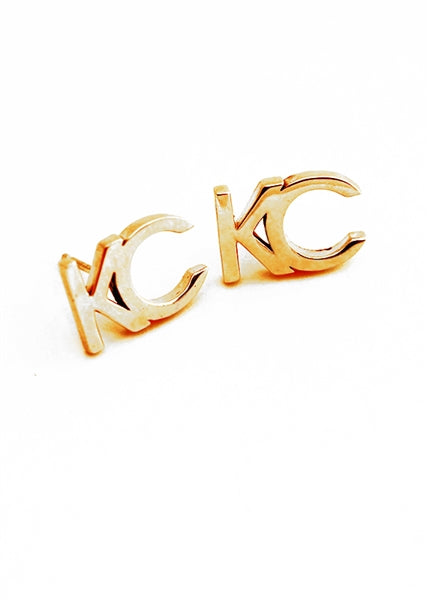 KC Earrings - Yellow Gold Polished