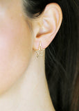 Starlight Earrings - Yellow Gold Polished