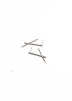 Crossroads Earrings - Sterling Silver Polished