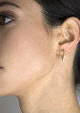 3 Corners Earrings - Yellow Gold Polished