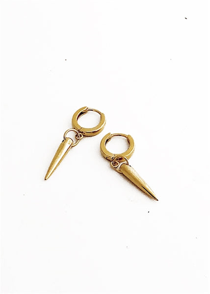 Location Earrings - Yellow Gold Polished