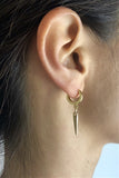 Location Earrings - Yellow Gold Polished