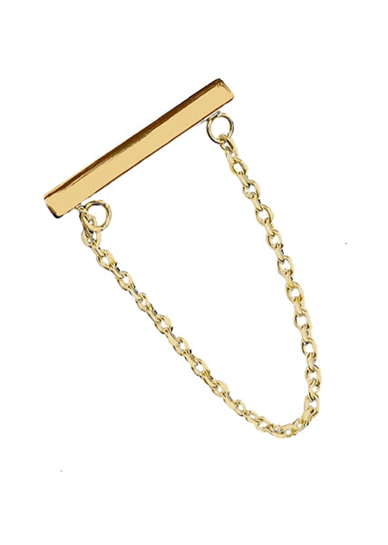 Jetway Connection Earrings - Yellow Gold Polished
