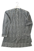 Long Cotton Button-Down Shirt