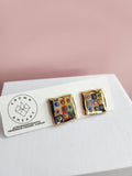 Mini Masterpiece Porcelain Stud Earrings