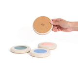 Multicolor Ceramic Coaster Set