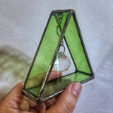 3D Stained Glass Pyramid with Disco Prism by Lost & Found Design